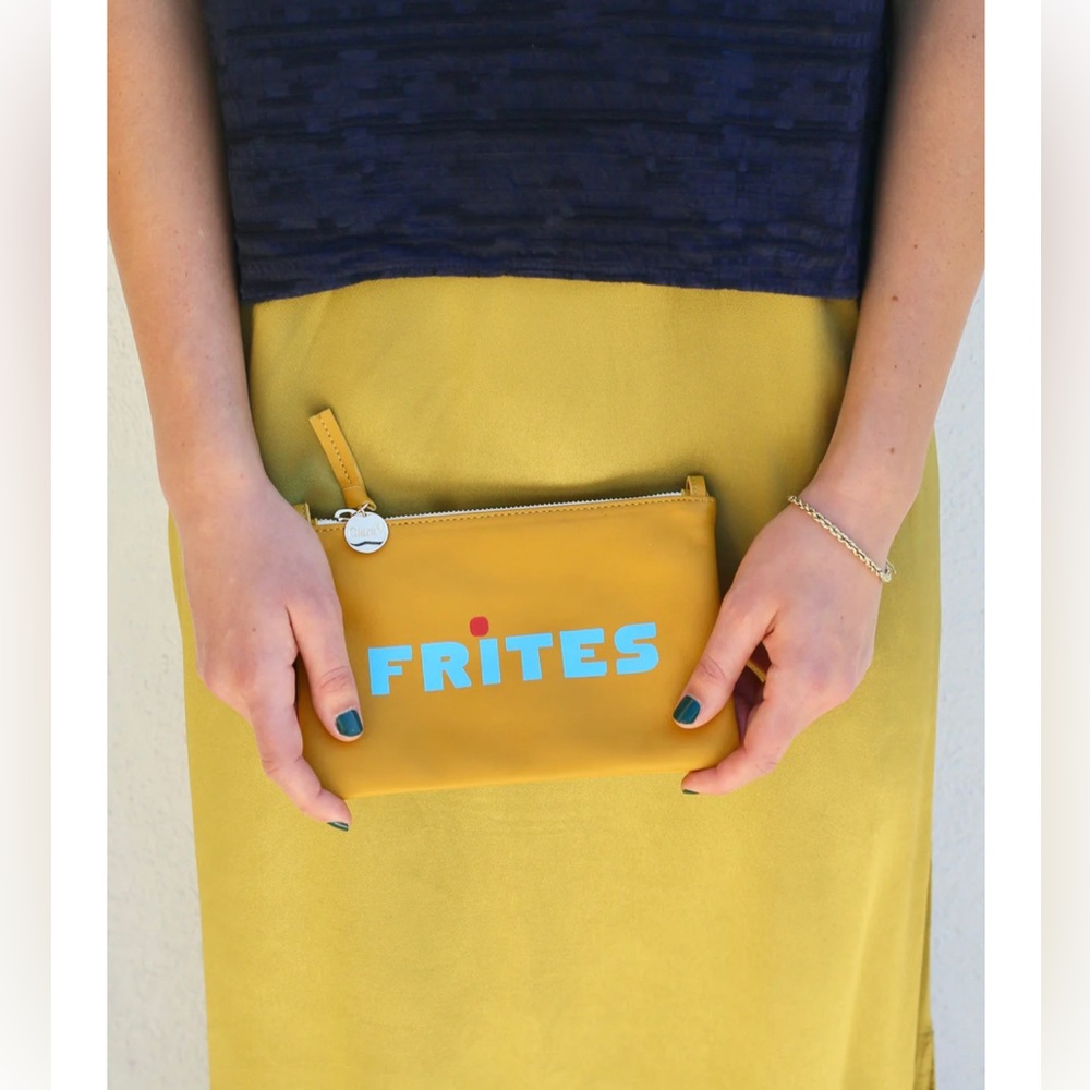 Clare V. Wallet Clutch with Tabs / Marigold - NWT